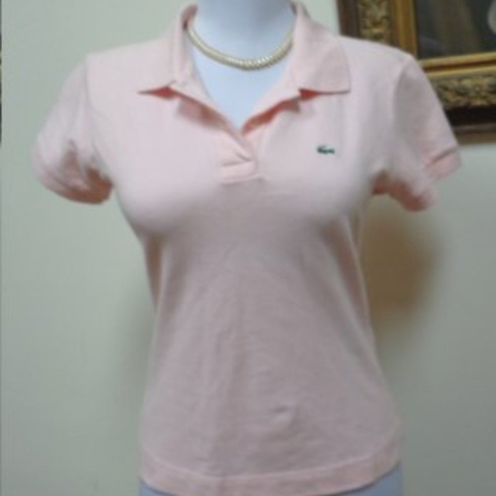 LACOSTE 2 Button Stretch Pique Polo Top Size 38 XS